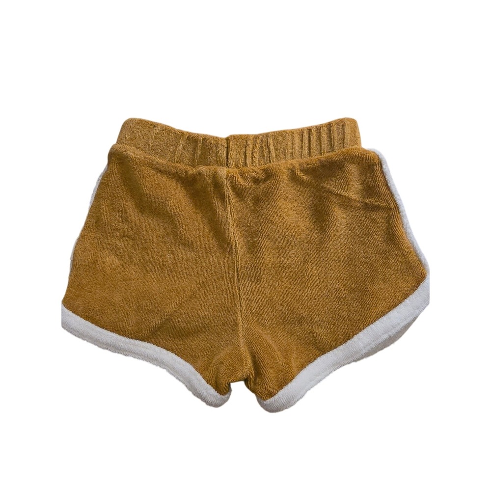 Easy Peasy Kids Organic Cotton Terry Cloth Dolphin Shorts Mustard Yellow 6-9M